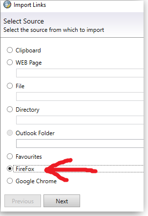 Import Firefox