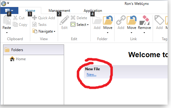 Create new file