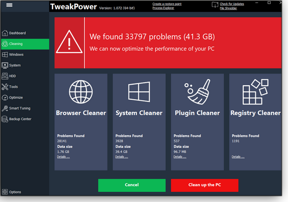 Over 33 thousand reported system errors