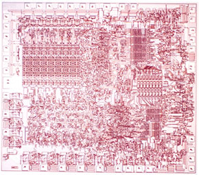 Intel 8080 die image