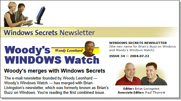 Woody’s Windows Watch merges with the Windows Secrets Newsletter