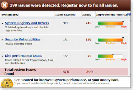 Norton PC Checkup scan results Norton PC Checkup scan results