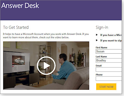 MS Answer Desk MS Answer Desk