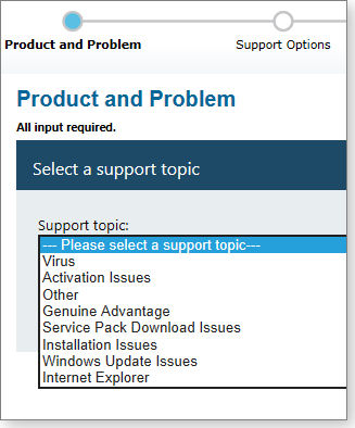 Product and Problem page Product and Problem page