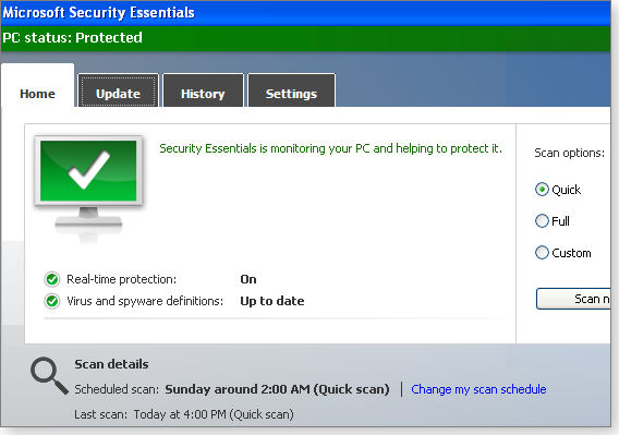 Microsoft Security Essentials Microsoft Security Essentials