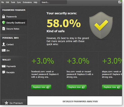 Dashlane password report Dashlane password report