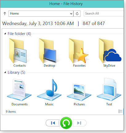 Most recent backup Most recent backup