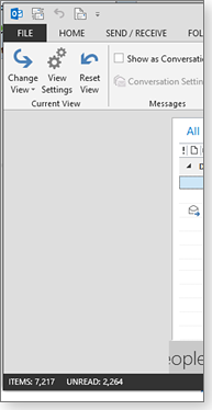 Missing folder pane Missing folder pane