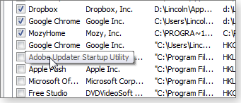 Hovering cursor Hovering cursor