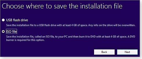 Save installation files location Save installation files location