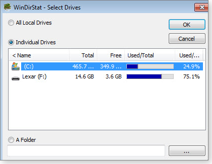 WinDirStat Select Drives WinDirStat Select Drives