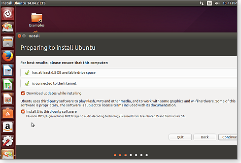 Preparing to install Ubuntu Preparing to install Ubuntu