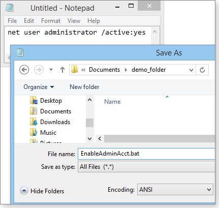 Creating batch command Creating batch command