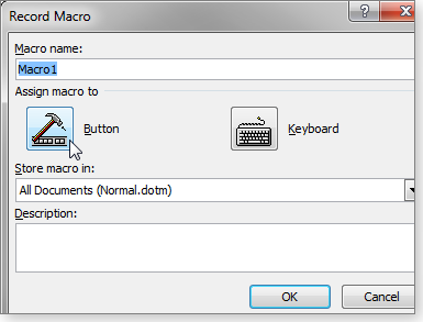 Assign to Quick Access Toolbar Assign to Quick Access Toolbar