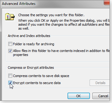 Enable EFS Enable EFS