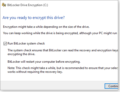 Run system check Run system check