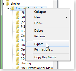 Export key Export key