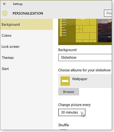Desktop personalization Desktop personalization