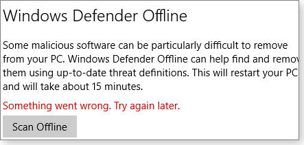 Defender Offline Defender Offline