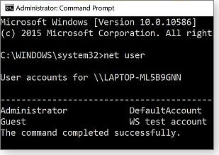 Net user command Net user command